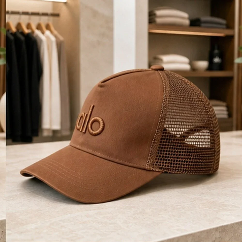ALO Yoga Classic Brown Athletic Style Mesh Cap
